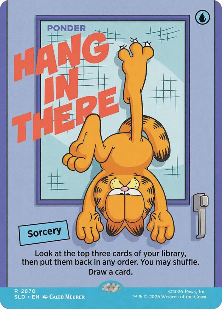 Image for Hang In There - Ponder (Secret Lair Drop Series) (2670) (SLD) - Magic: The Gathering
