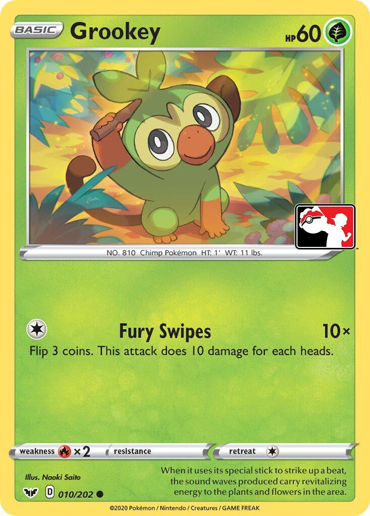 Image for Grookey (Library Exclusive) (Miscellaneous Cards & Products) (011/202) - Pokemon