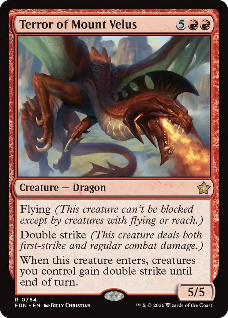 Image for Terror of Mount Velus (0764) (Foundations) (764) (FDN) - Magic: The Gathering