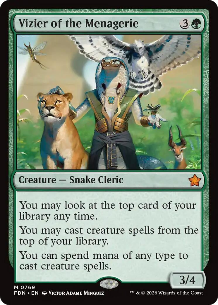 Image for Vizier of the Menagerie (0769) (Foundations) (769) (FDN) - Magic: The Gathering