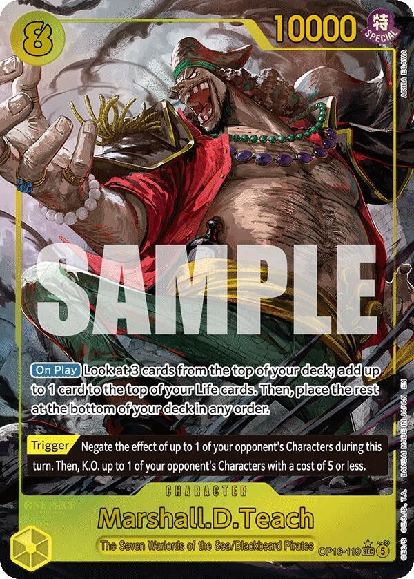Marshall.D.Teach (119) (Alternate Art) (The Time of Battle) (OP16-119)