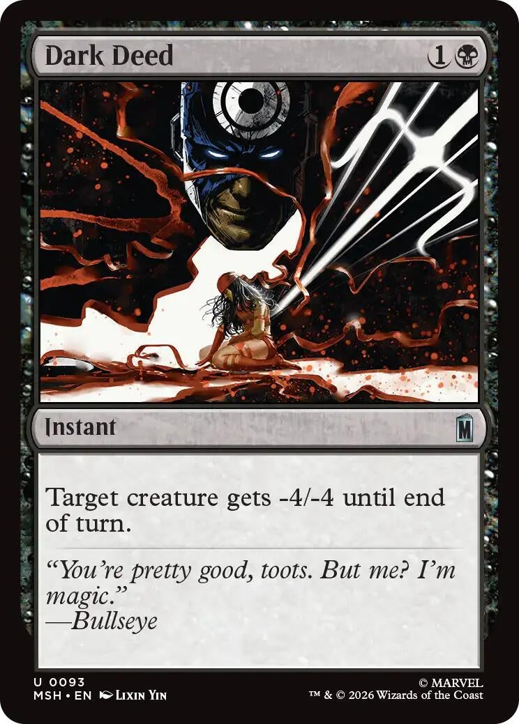 Image for Dark Deed (Marvel Super Heroes) (93) - Magic: The Gathering