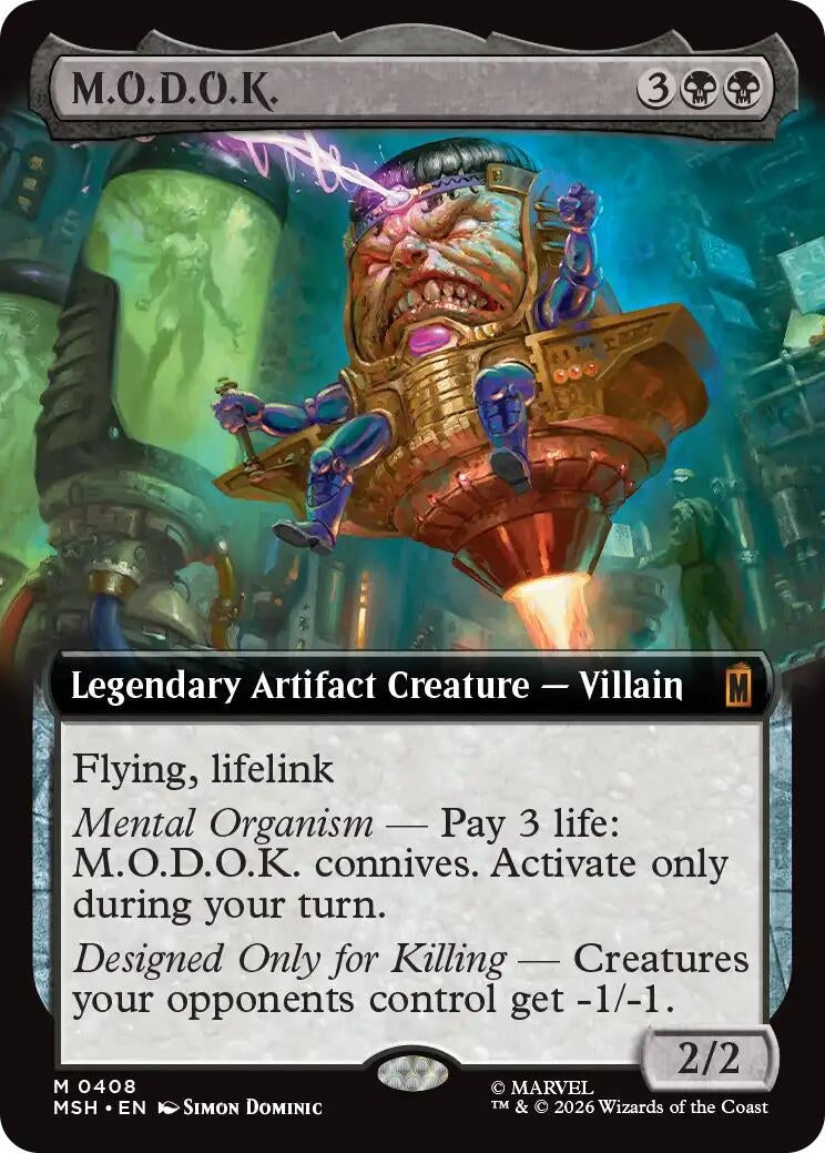 Image for M.O.D.O.K. (Extended Art) (Marvel Super Heroes) (408) - Magic: The Gathering