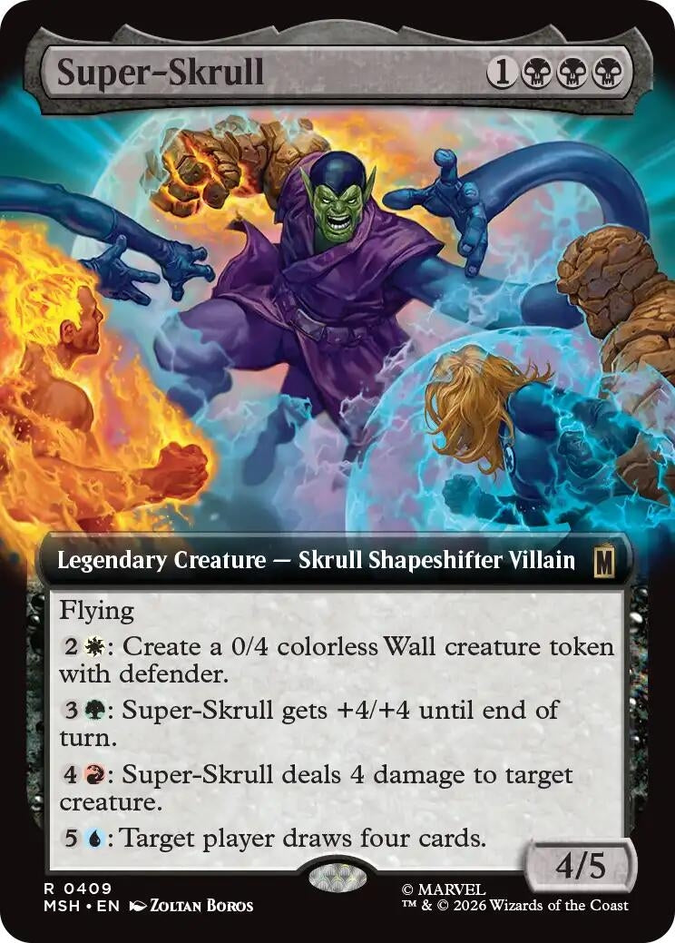 Image for Super-Skrull (Extended Art) (Marvel Super Heroes) (409) - Magic: The Gathering