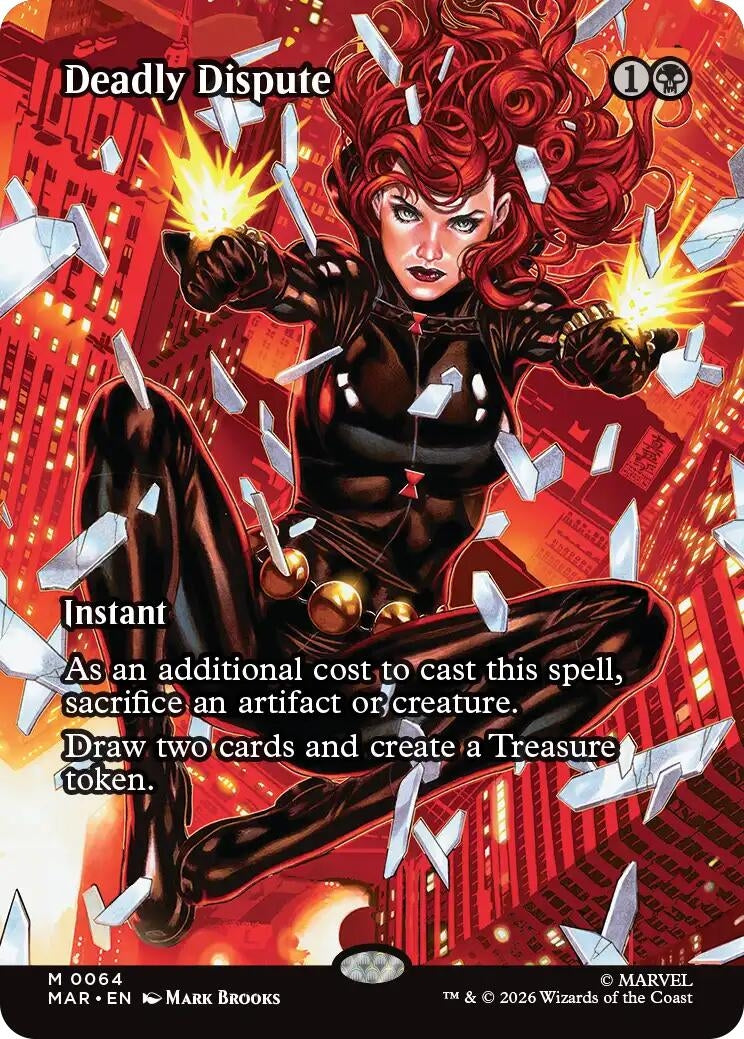 Image for Deadly Dispute (Borderless) (Marvel Universe Eternal-Legal) (64) - Magic: The Gathering