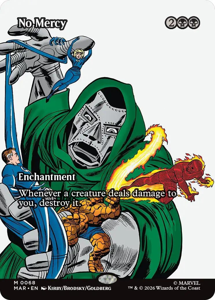 Image for No Mercy (Borderless) (Marvel Universe Eternal-Legal) (68) - Magic: The Gathering