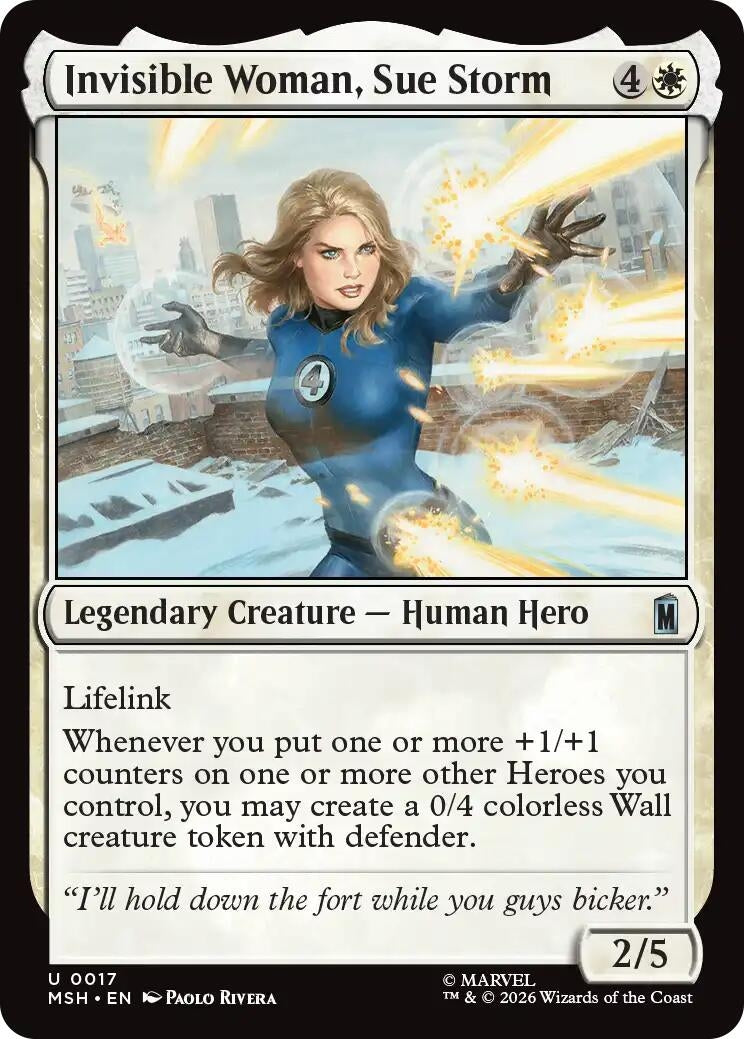 Image for Invisible Woman, Sue Storm (Marvel Super Heroes) (17) - Magic: The Gathering