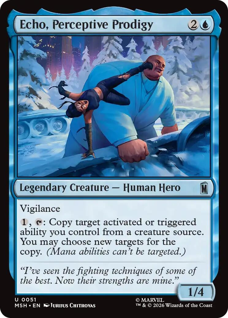 Image for Echo, Perceptive Prodigy (Marvel Super Heroes) (51) - Magic: The Gathering
