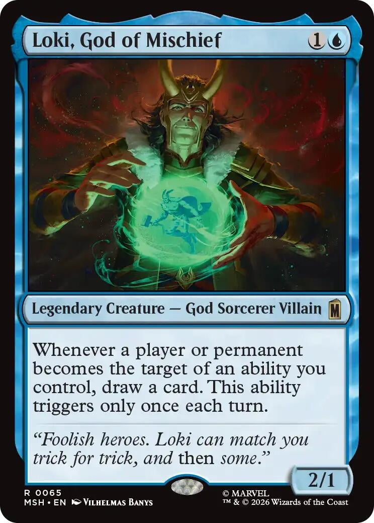 Image for Loki, God of Mischief (Marvel Super Heroes) (65) - Magic: The Gathering