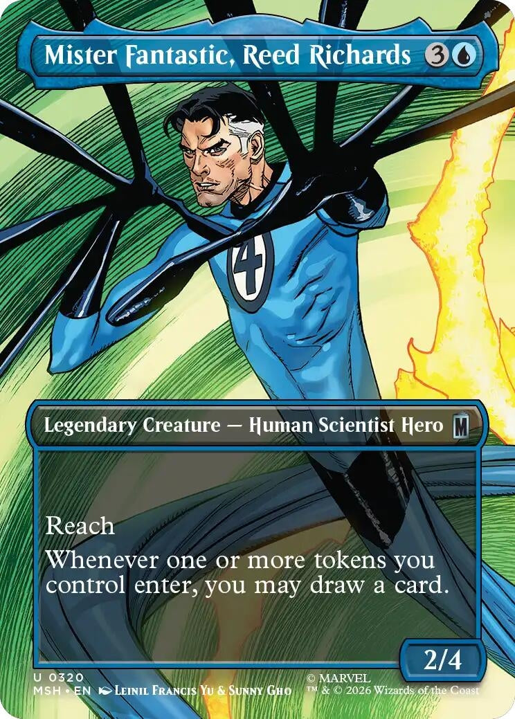Image for Mister Fantastic, Reed Richards (Borderless) (Marvel Super Heroes) (320) - Magic: The Gathering