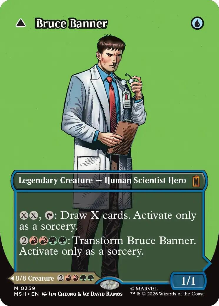 Image for Bruce Banner (Borderless) (0359) (Marvel Super Heroes) (359) - Magic: The Gathering