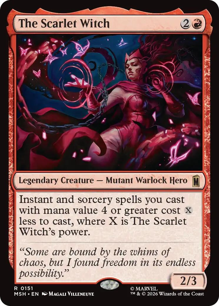 Image for The Scarlet Witch (Marvel Super Heroes) (151) - Magic: The Gathering