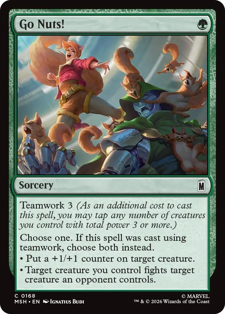 Image for Go Nuts! (Marvel Super Heroes) (168) - Magic: The Gathering