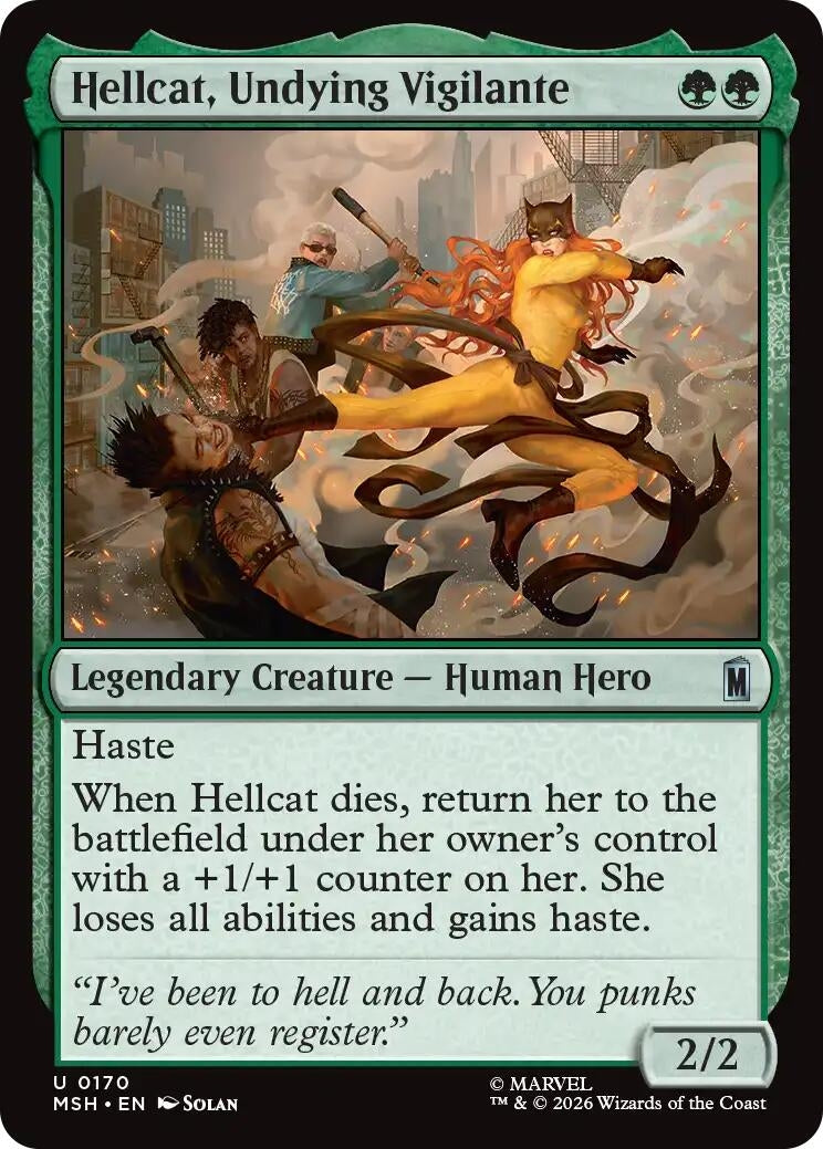 Image for Hellcat, Undying Vigilante (Marvel Super Heroes) (170) - Magic: The Gathering