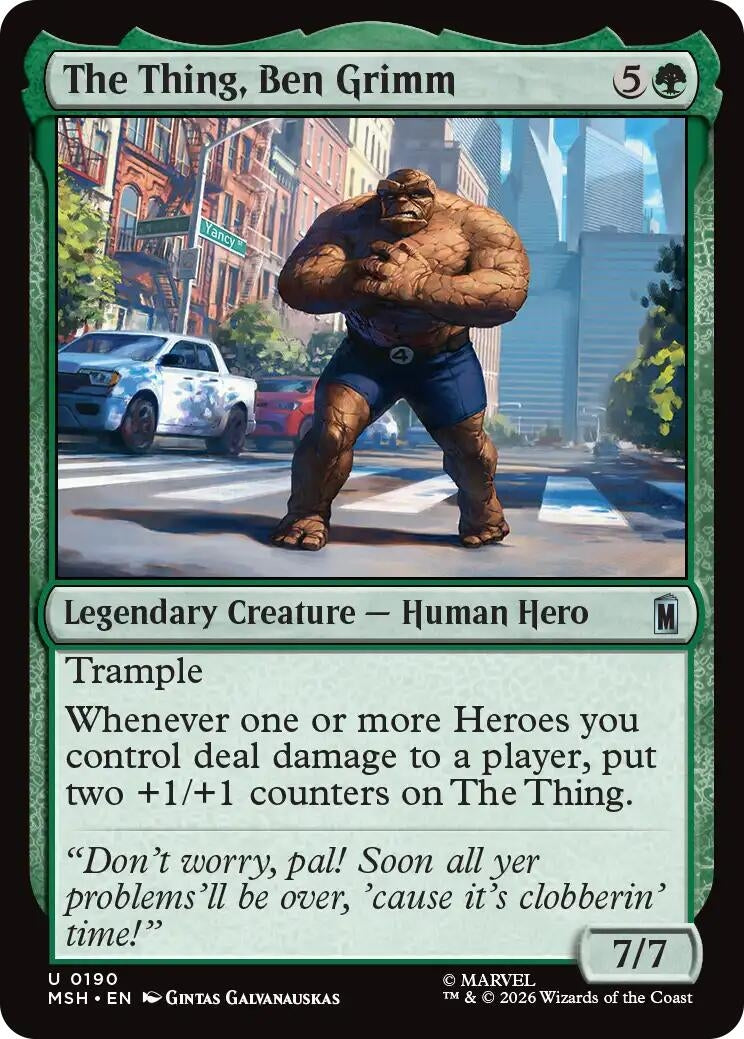 Image for The Thing, Ben Grimm (Marvel Super Heroes) (190) - Magic: The Gathering