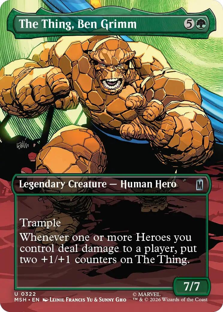 Image for The Thing, Ben Grimm (Borderless) (Marvel Super Heroes) (322) - Magic: The Gathering