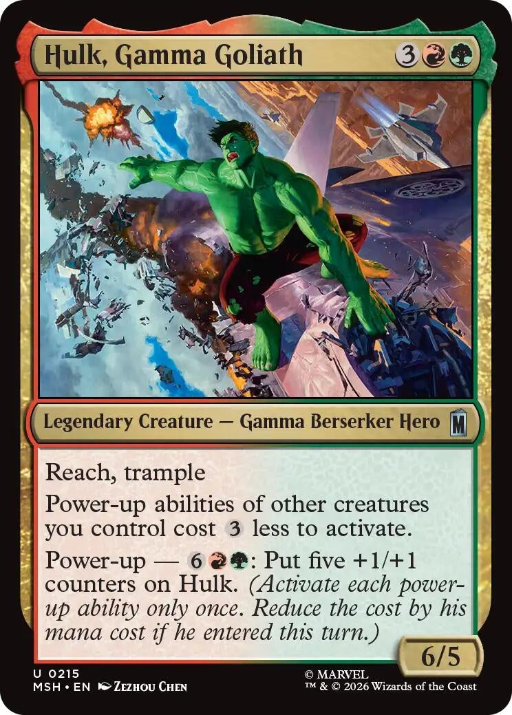 Image for Hulk, Gamma Goliath (Marvel Super Heroes) (215) - Magic: The Gathering