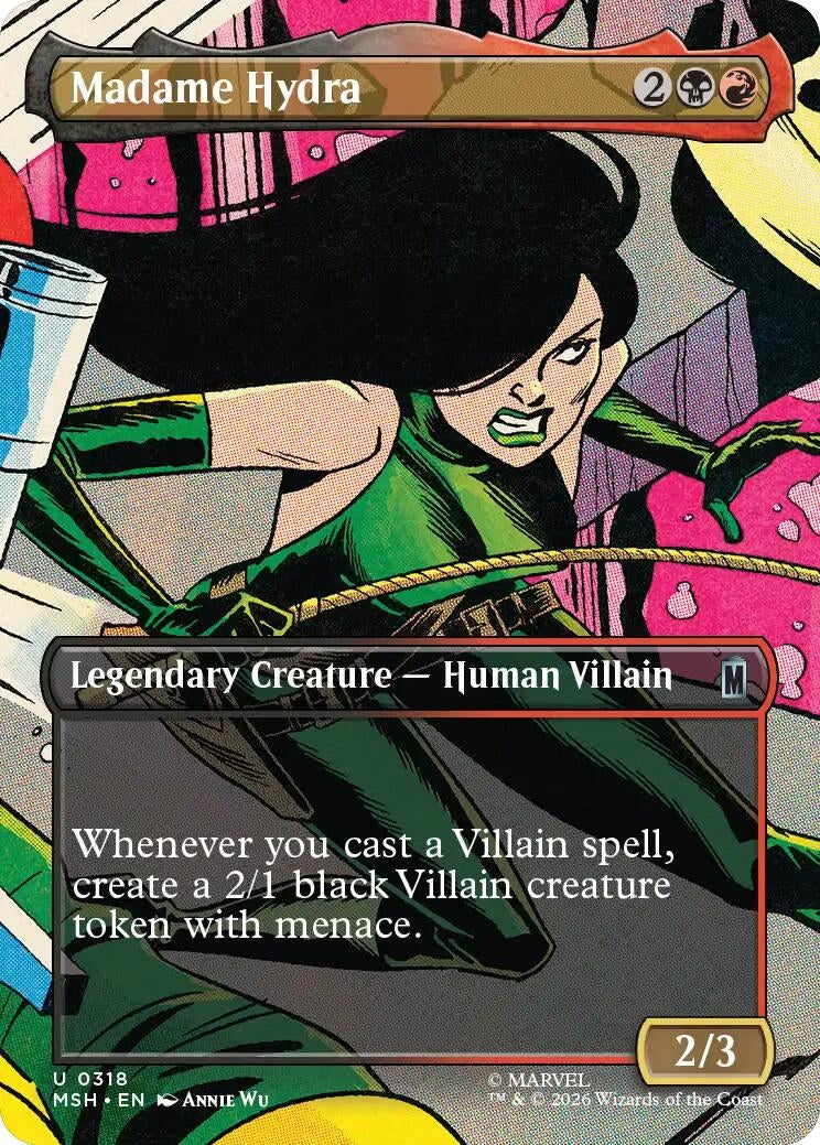 Image for Madame Hydra (Borderless) (Marvel Super Heroes) (318) - Magic: The Gathering