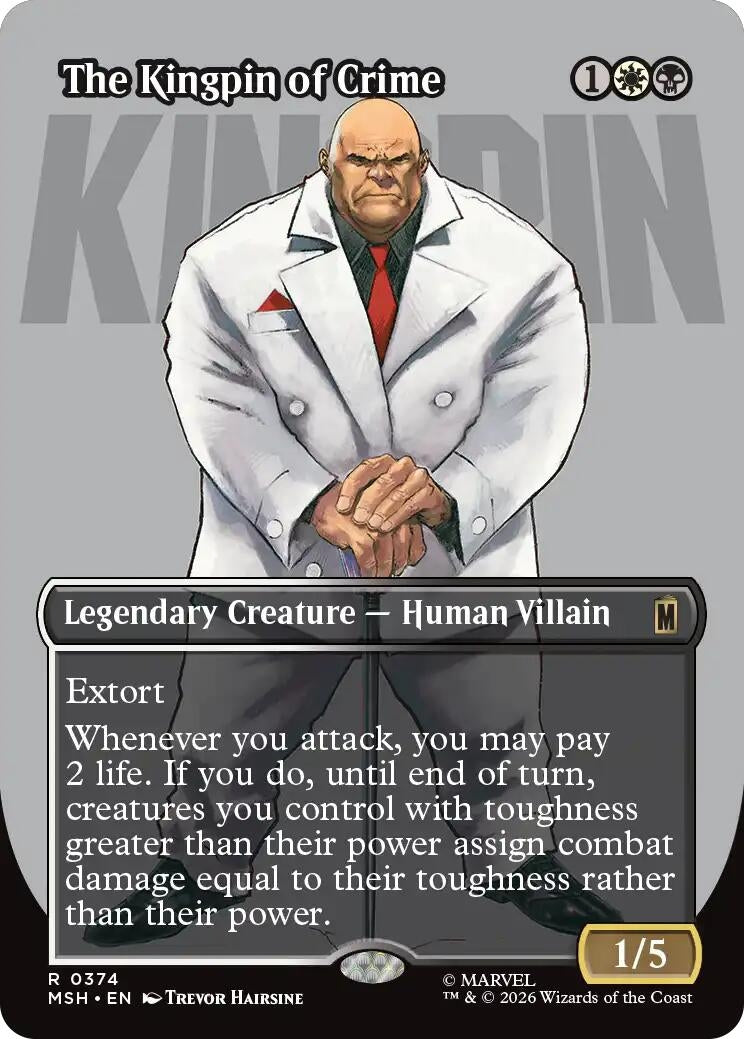 Image for The Kingpin of Crime (Borderless) (0374) (Marvel Super Heroes) (374) - Magic: The Gathering