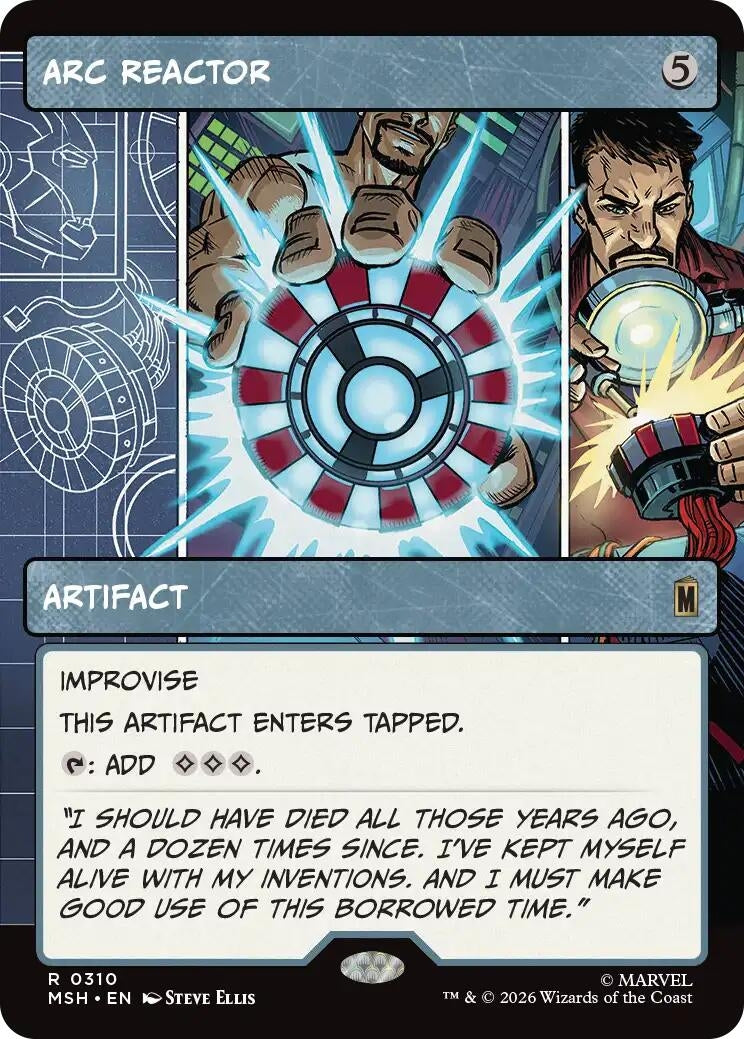 Image for Arc Reactor (Borderless) (Marvel Super Heroes) (310) - Magic: The Gathering