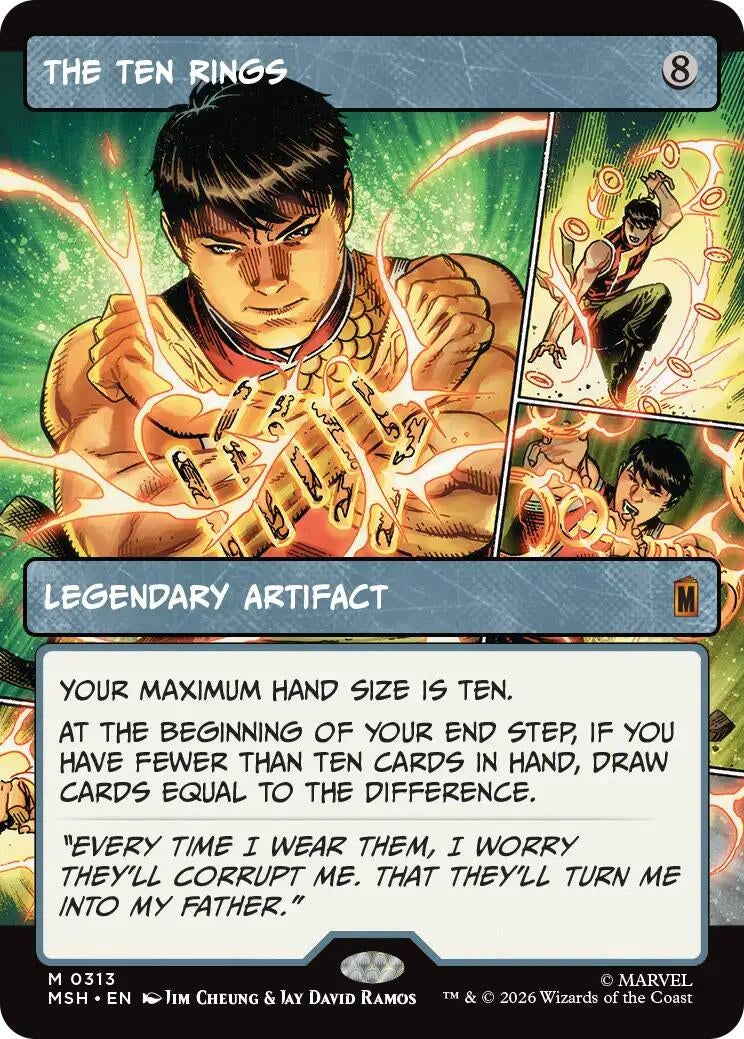 Image for The Ten Rings (Borderless) (Marvel Super Heroes) (313) - Magic: The Gathering