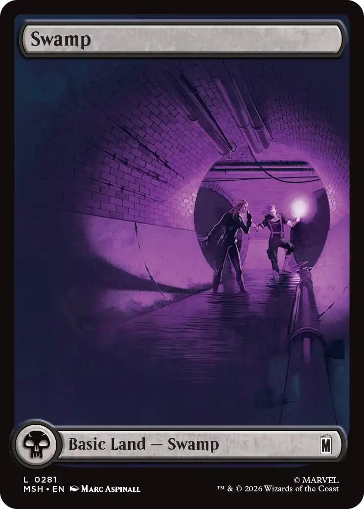 Image for Swamp (0281) (Marvel Super Heroes) (281) - Magic: The Gathering