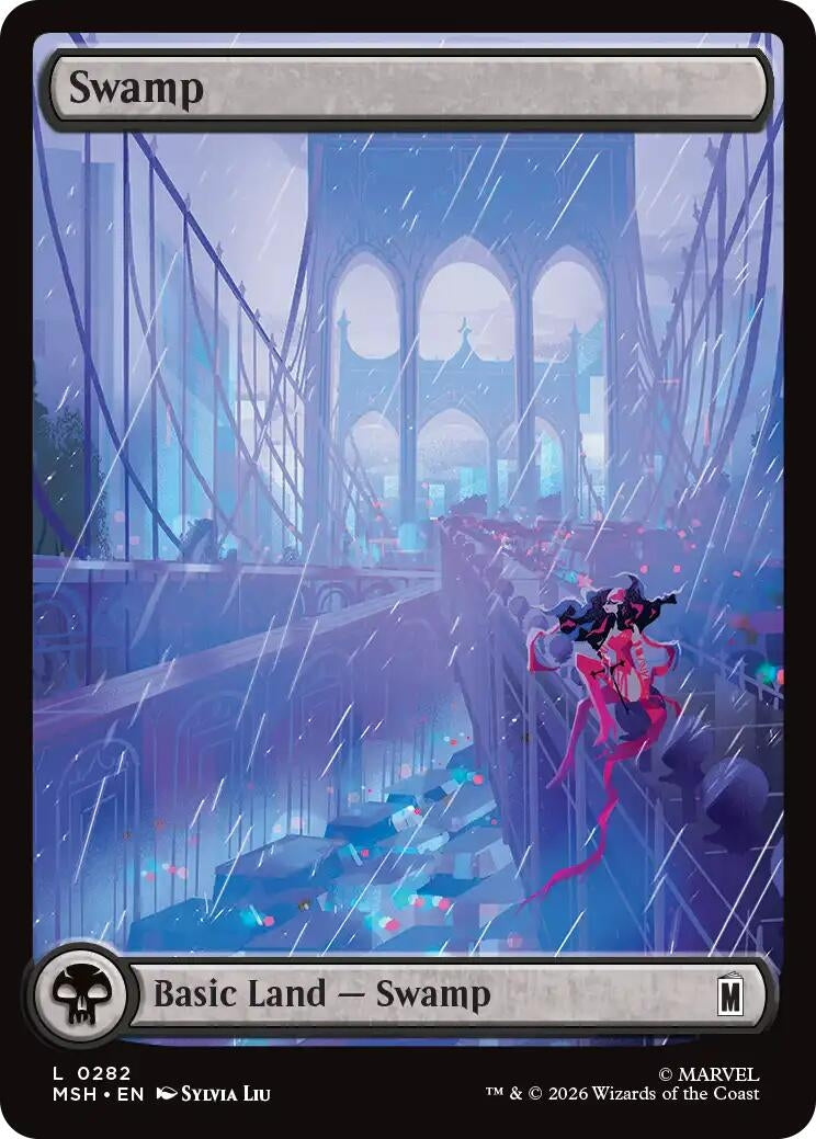 Image for Swamp (0282) (Marvel Super Heroes) (282) - Magic: The Gathering