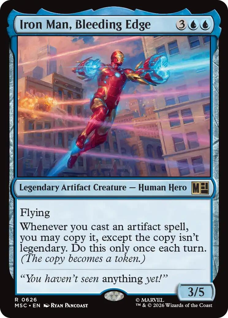 Image for Iron Man, Bleeding Edge (Commander: Marvel Super Heroes) (626) - Magic: The Gathering