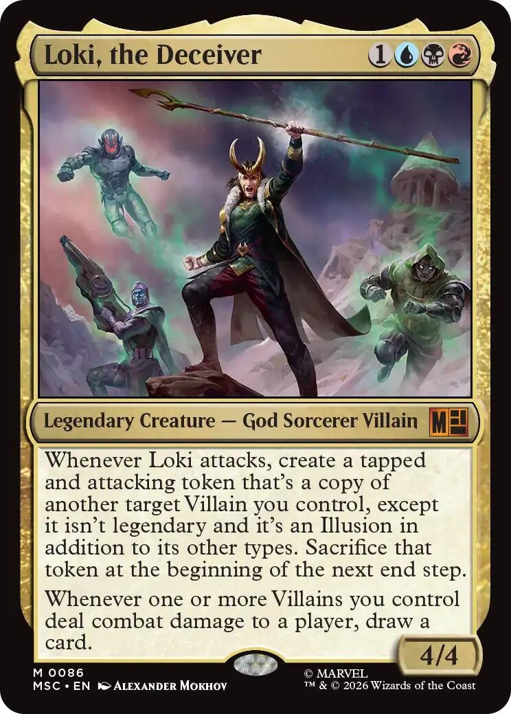 Image for Loki, the Deceiver (Commander: Marvel Super Heroes) (86) - Magic: The Gathering