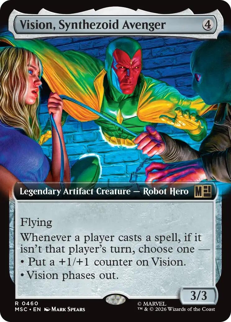Image for Vision, Synthezoid Avenger (Extended Art) (Commander: Marvel Super Heroes) (460) - Magic: The Gathering