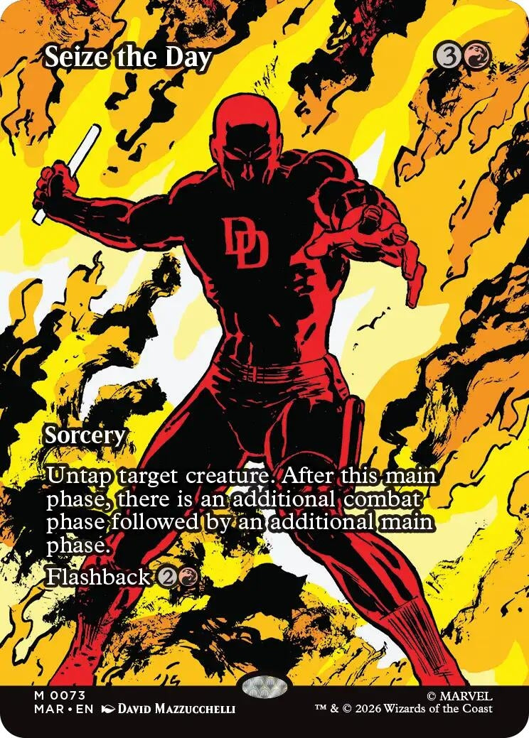 Image for Seize the Day (Borderless) (Marvel Universe Eternal-Legal) (73) - Magic: The Gathering