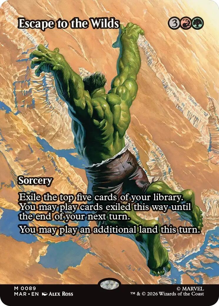 Image for Escape to the Wilds (Borderless) (Marvel Universe Eternal-Legal) (89) - Magic: The Gathering