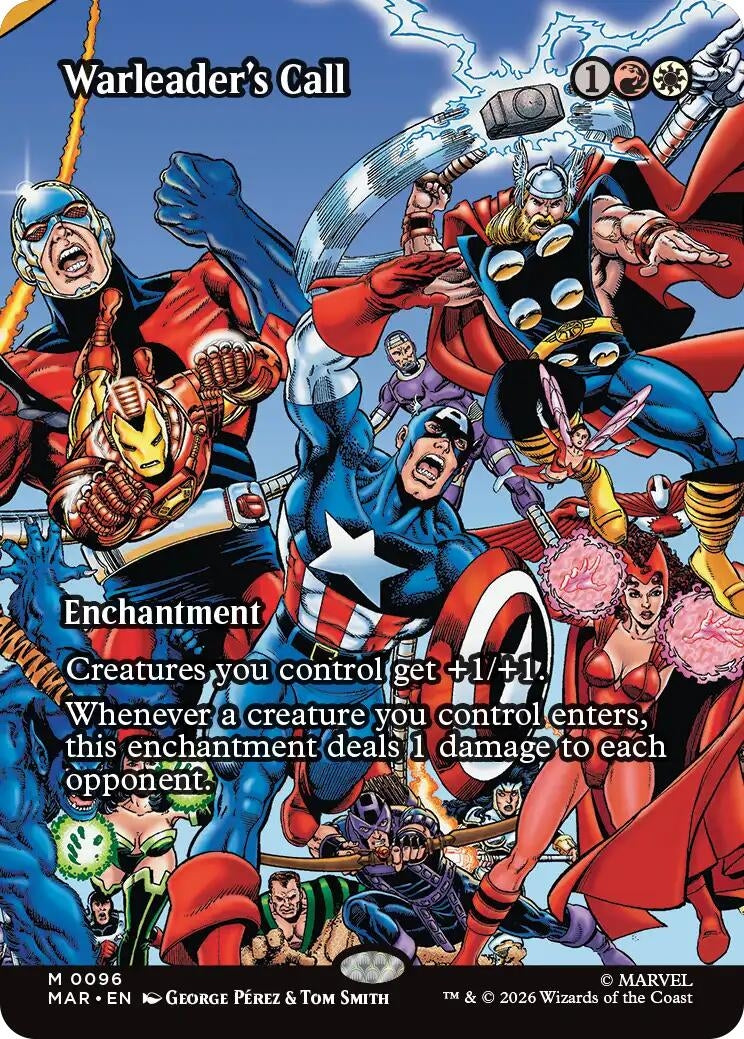 Image for Warleader's Call (Borderless) (Marvel Universe Eternal-Legal) (96) - Magic: The Gathering