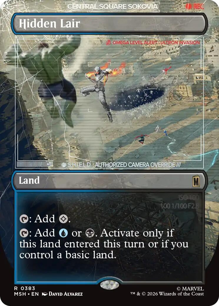 Image for Hidden Lair (Borderless) (Marvel Super Heroes) (383) - Magic: The Gathering