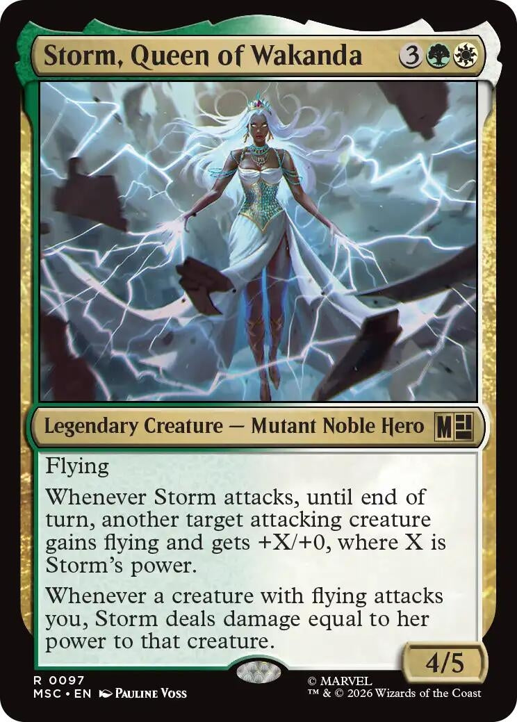 Image for Storm, Queen of Wakanda (Surge Foil) (Commander: Marvel Super Heroes) (97) - Magic: The Gathering