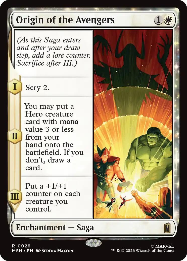 Image for Origin of the Avengers (Marvel Super Heroes) (28) - Magic: The Gathering