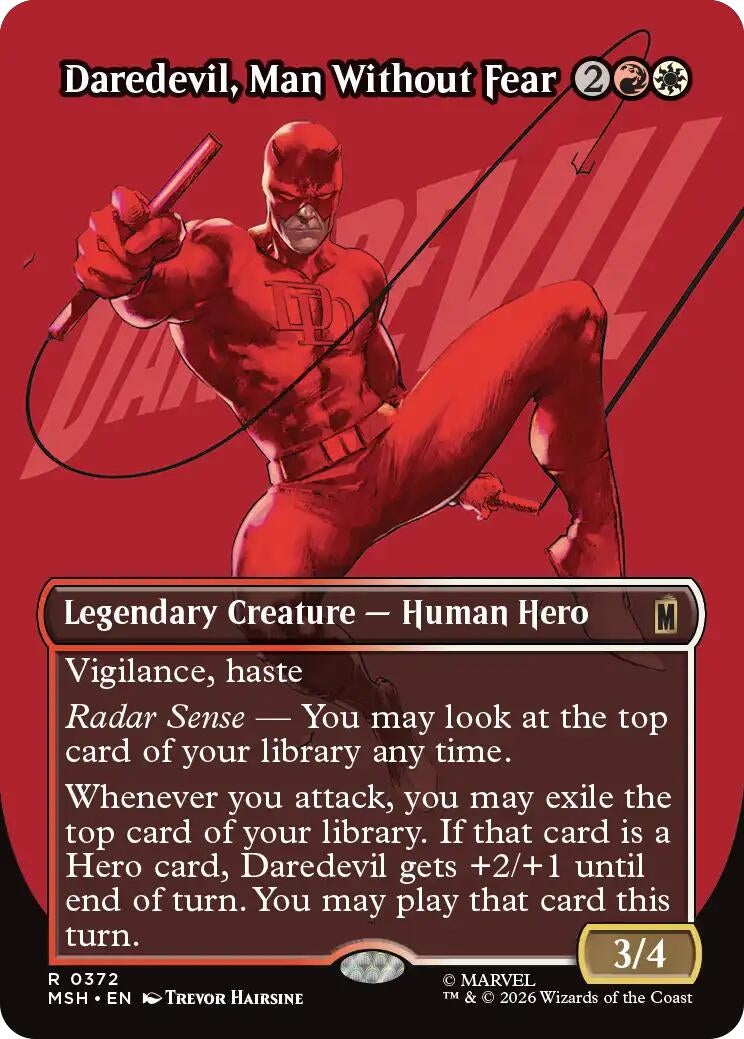 Image for Daredevil, Man Without Fear (Borderless) (0372) (Marvel Super Heroes) (372) - Magic: The Gathering