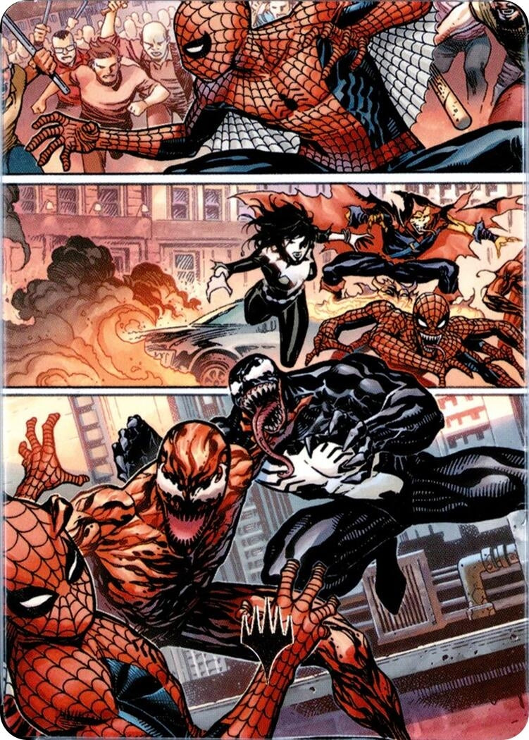 Image for Maximum Carnage Art Card (Gold-Stamped Planeswalker Symbol) (Art Series: Marvel's Spider-Man) (46) (ASSPM) - Magic: The Gathering
