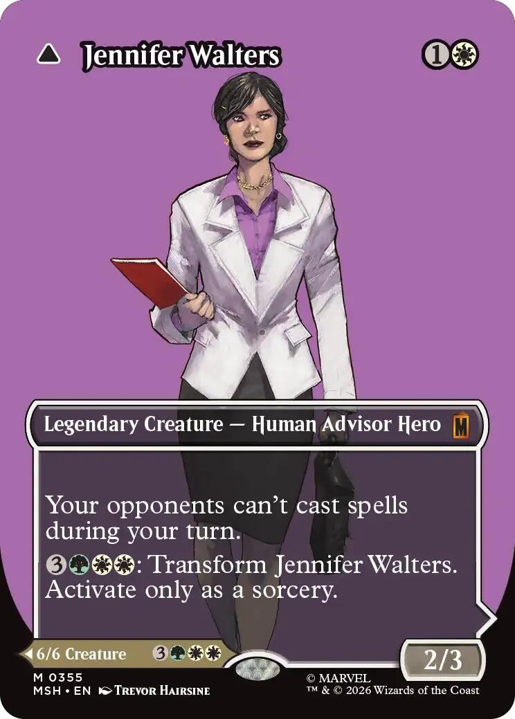 Image for Jennifer Walters (Borderless) (0355) (Marvel Super Heroes) (355) - Magic: The Gathering