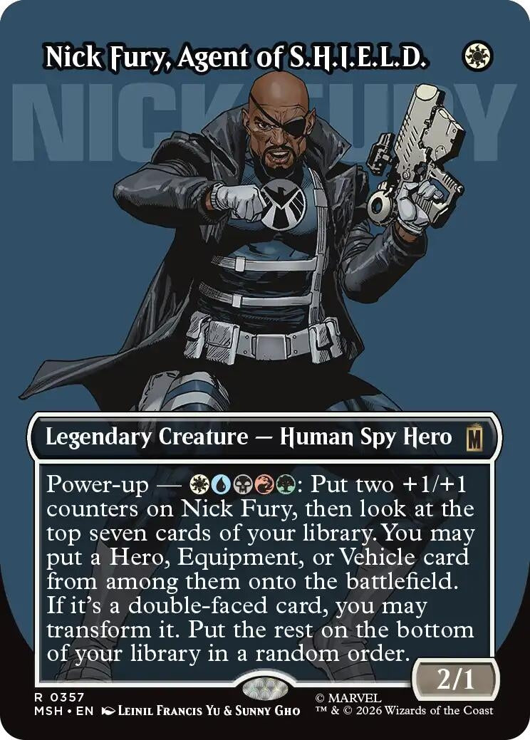 Image for Nick Fury, Agent of S.H.I.E.L.D. (Borderless) (0357) (Marvel Super Heroes) (357) - Magic: The Gathering
