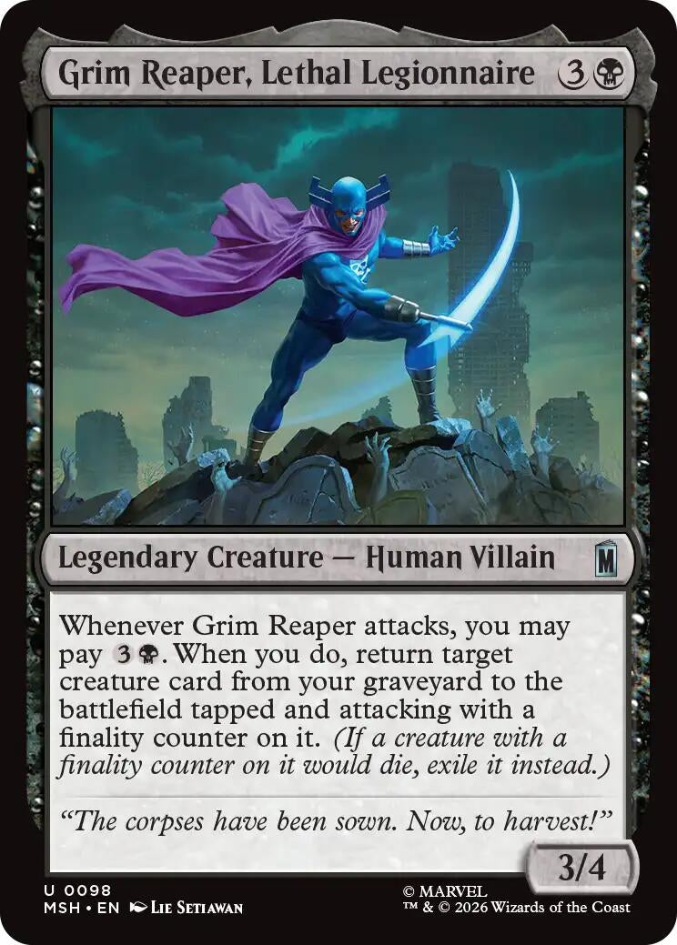 Image for Grim Reaper, Lethal Legionnaire (Marvel Super Heroes) (98) - Magic: The Gathering