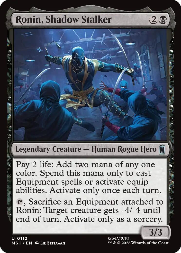 Image for Ronin, Shadow Stalker (Marvel Super Heroes) (112) - Magic: The Gathering