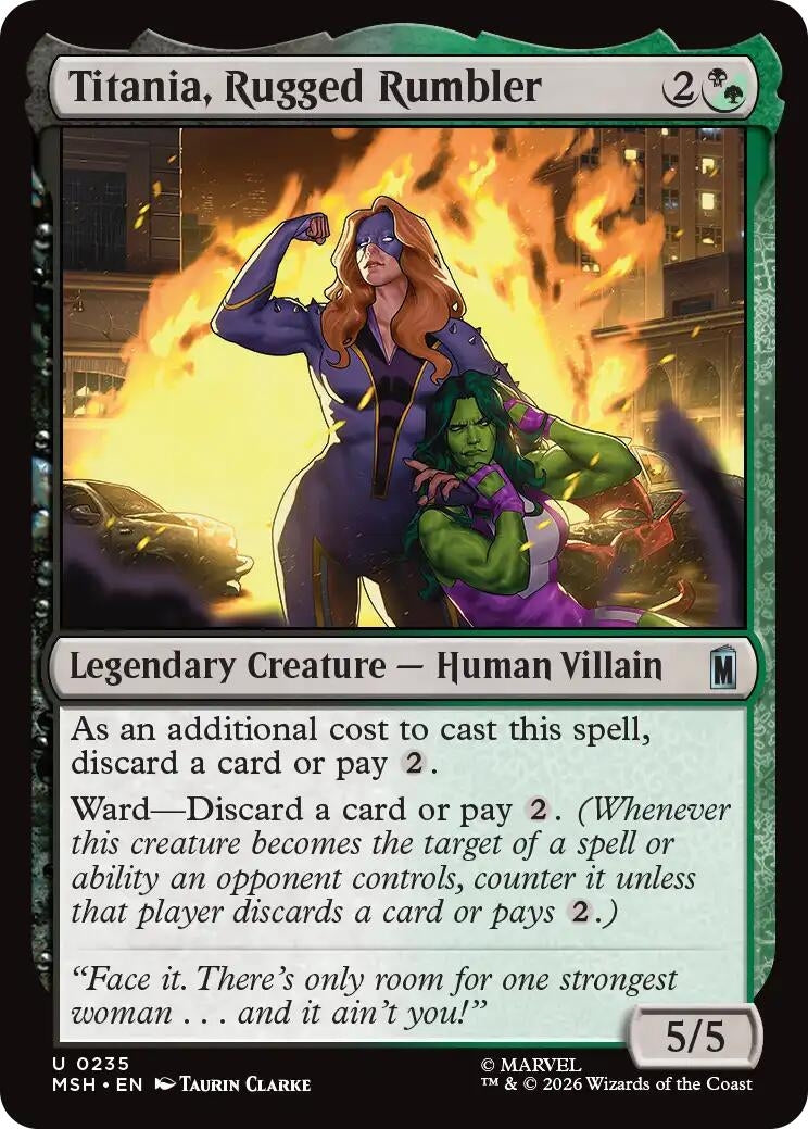 Image for Titania, Rugged Rumbler (Marvel Super Heroes) (235) - Magic: The Gathering
