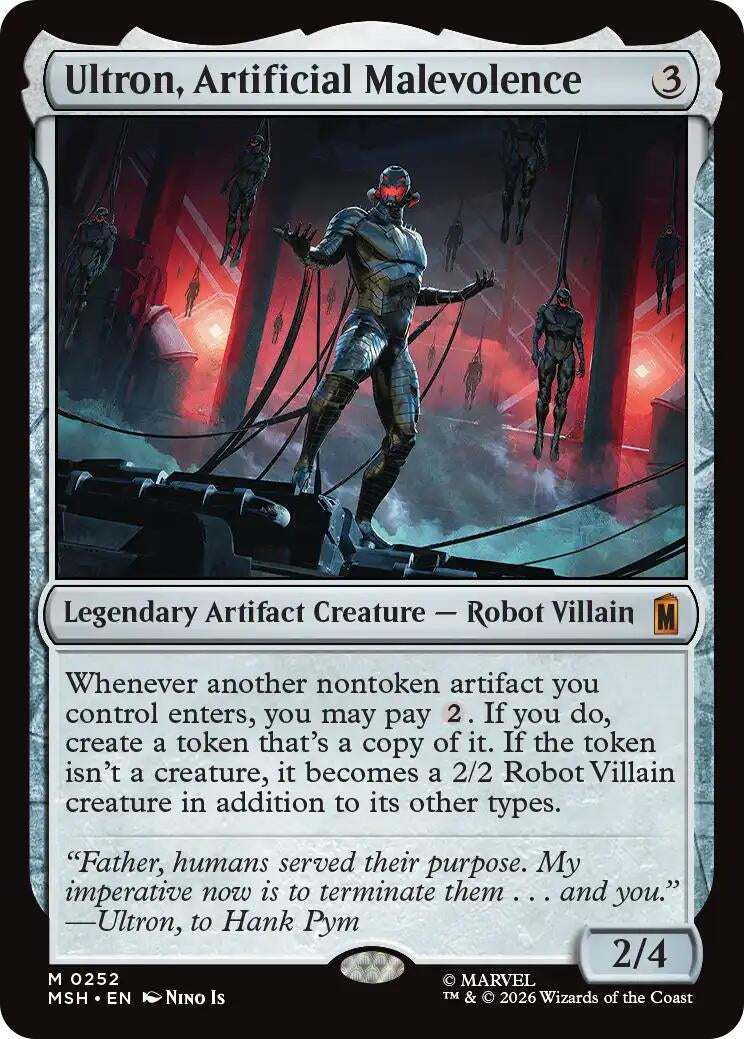 Image for Ultron, Artificial Malevolence (Marvel Super Heroes) (252) - Magic: The Gathering