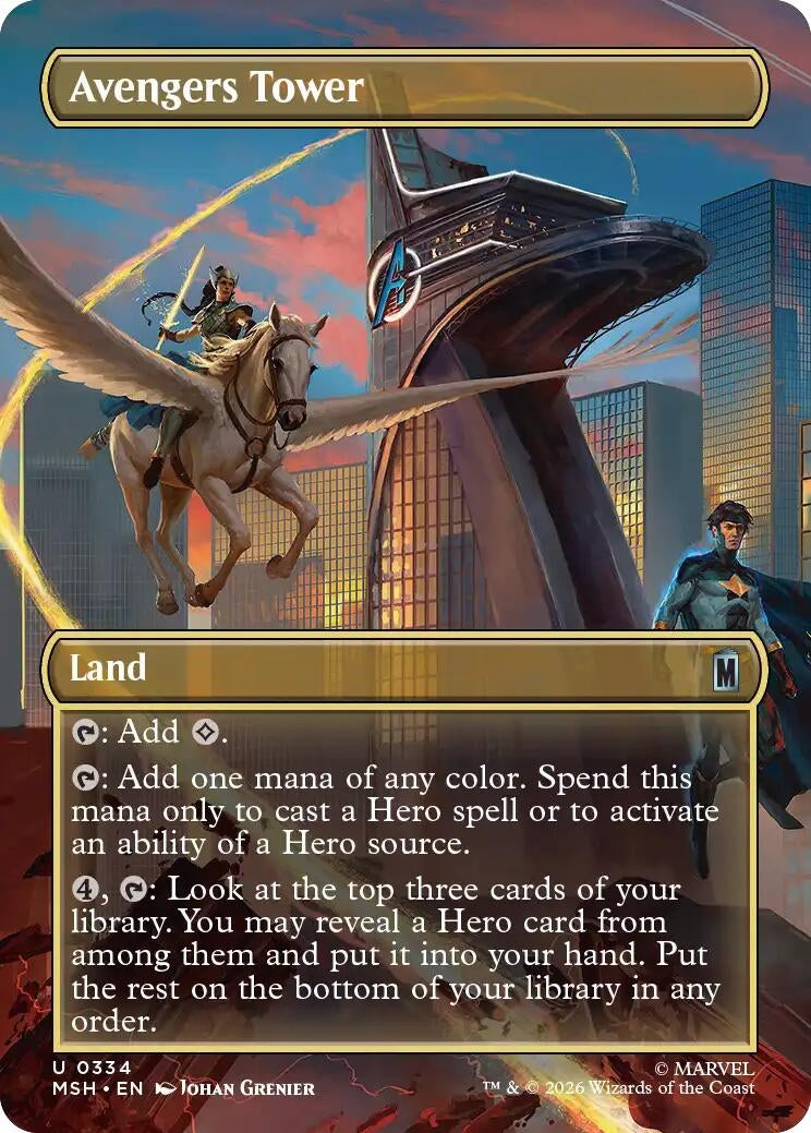 Image for Avengers Tower (Borderless) (Marvel Super Heroes) (334) - Magic: The Gathering