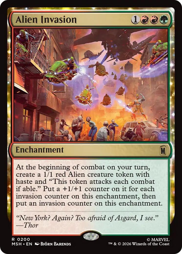 Image for Alien Invasion (Marvel Super Heroes) (200) - Magic: The Gathering