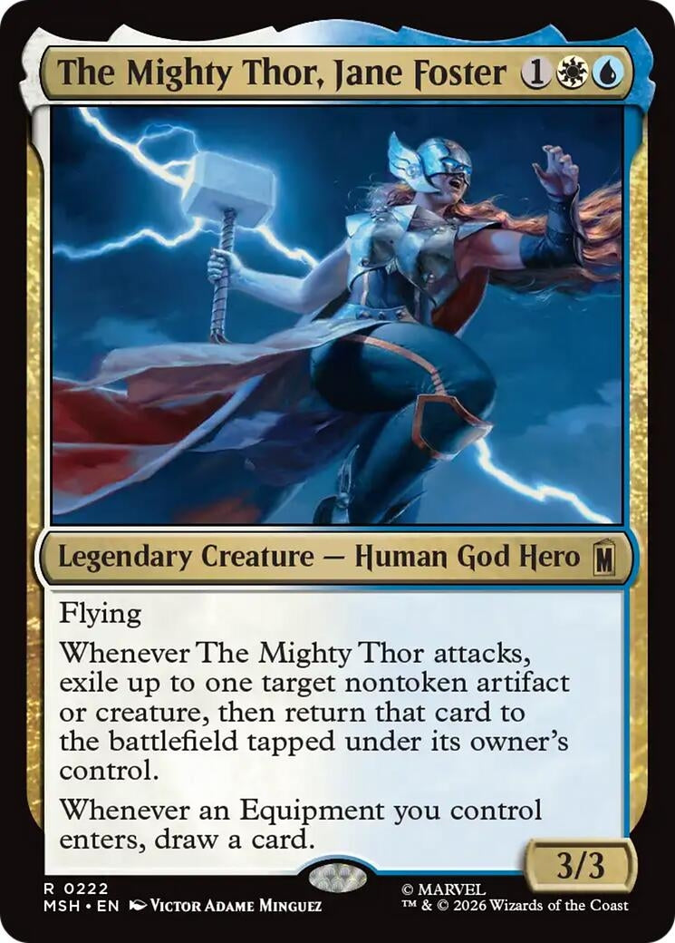 Image for The Mighty Thor, Jane Foster (Marvel Super Heroes) (222) - Magic: The Gathering