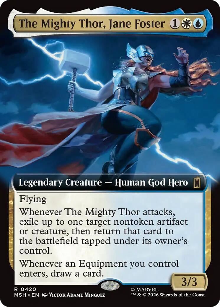 Image for The Mighty Thor, Jane Foster (Extended Art) (Marvel Super Heroes) (420) - Magic: The Gathering