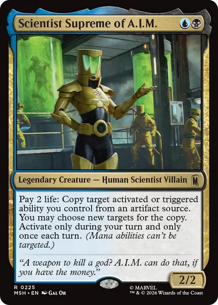 Image for Scientist Supreme of A.I.M. (Marvel Super Heroes) (225) - Magic: The Gathering