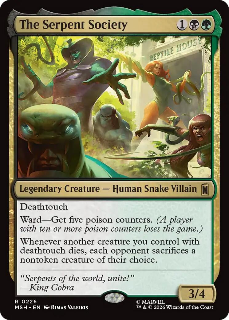 Image for The Serpent Society (Marvel Super Heroes) (226) - Magic: The Gathering